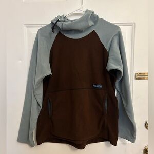 Women’s Melanzana Brown & Blue Fleece Pullover